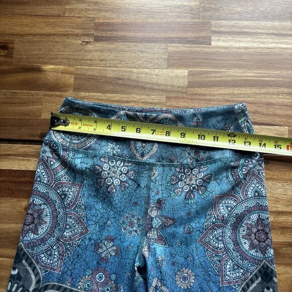 Evolution and Creation Yoga Leggings Size M Boho Hippie Floral Elephant Nature - Picture 13 of 16